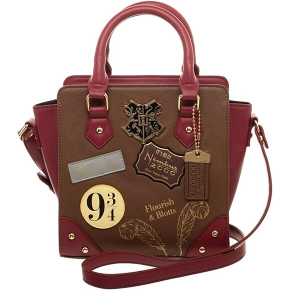 Harry Potter 9 3/4 Deluxe Mini Brief Handbag Zipper Polyester Polyurethane